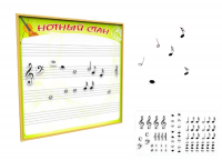 Методическое наглядное пособие "Нотный стан"