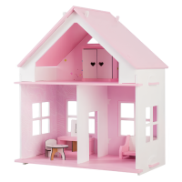 Кукольный дом  "Суфле" с печатью обоев без мебели