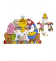 Конструктор-пазл "Курочка Ряба"