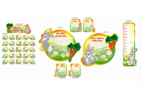 Комплект стендов "Группа Зайчата"