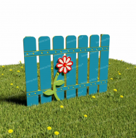 Забор из Экопластика "Цветочек" (Модель1)
