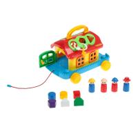 Сортер Каталка "Сказочный домик на колесиках"