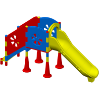 Горка для детской площадки (5100х1500х2450 мм)