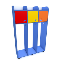 Шкаф для бассейна 3 секции (фанера + покраска)