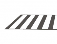 Пешеходный переход на баннере