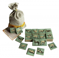 Развивающая игра мемори "Ферма" в мешочке