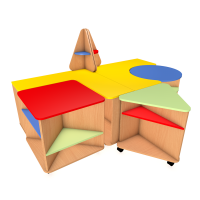 Стол-трансформер дидактический №10, 1738х1351х1058 мм (ЛДСП)