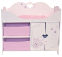 Кроватка-шкаф для кукол серия "Рони", стиль 1