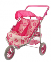 Коляска для кукол трехколесная Двойняшка