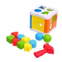 Сортер-стучалка, 2 в1 «Кубик»