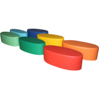 "Овальный большой" пуфик каркасный на опоре