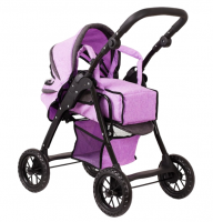 Коляска для кукол с переноской и корзиной