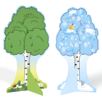Декорация двусторонняя "Дерево (лето/зима)"