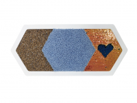 Декоративная тактильная панель 3в1 - «Пробка, Ворс, Пайетка»