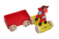 Каталка "Лошадка с прицепом"