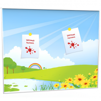 Доска магнитная для детских рисунков "Солнечный денек"