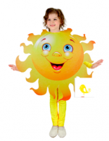 Декорация из фетра Яркое Солнышко