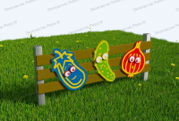 Забор из Экопластика "Огородный 1"