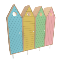 Шкаф "Домики" 4 секции