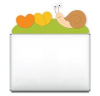 Декорация для магнитной доски "Улитка"