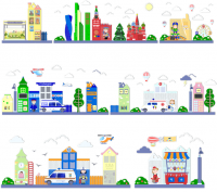 НАБОР ДЕКОРАТИВНО-РАЗВИВАЮЩИХ ПАНЕЛЕЙ «ГОРОДСКАЯ СРЕДА»
