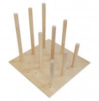 Подставка для перчаточных кукол из дерева (на 9 кукол)