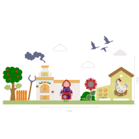 Декоративно-развивающая панель "В гостях у бабушки"