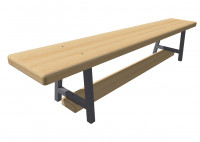 Скамейка гимнастическая из дерева длина 1,1 м (нагрузка до 200 кг)