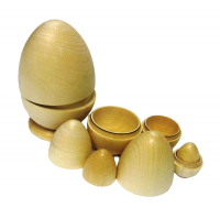 Яйцо деревянное 5 в 1 (под роспись)