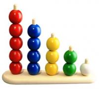 Пирамидка "Количество и счет", шары 15 шт