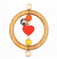 Погремушка "Сердечко" с бубенчиком