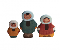 Набор деревянных фигур "Семья эскимосов"