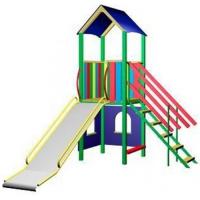 Горка «Избушка» , скат нерж. (h=0,9 м)