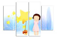 Модульная картина "Необычное деревце"