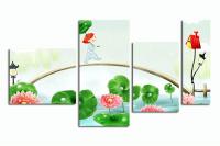 Модульная картина "Летний дождик"