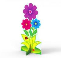 Декорация напольная "Цветок с травой"