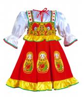 Танцевальное платье с матрешками (элит)