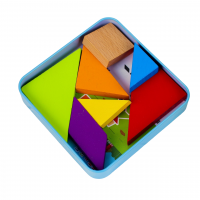 Головоломка "Танграм", в коробочке