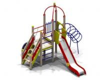 Игровой комплекс 3 скат нерж. (h=0,9 м)