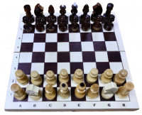 Шахматы обиходные лакированные малые