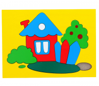 Головоломка Собери картинку "Домик"