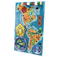 Бизиборд настенный ЖИВОТНЫЙ И РАСТИТЕЛЬНЫЙ МИР СЕВЕРНОЙ И ЮЖНОЙ АМЕРИКИ. Серия НАША ПЛАНЕТА-ЗЕМЛЯ