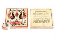 Деревянный пазл "Русские узоры: Городецкая роспись"