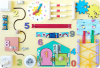 Бизиборд настольный "Часики"