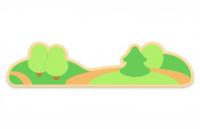 Декоративная арка "На поляне" 100х22 см