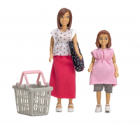 Набор фигурок для развивающей игры  Мама и дочка