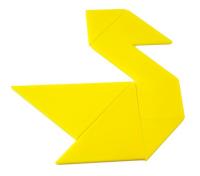 Конструктор с плоскими деталями "Танграм", 84 элемента