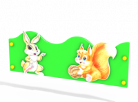 Ограждение для детской площадки "Животные" (1200х440 мм)