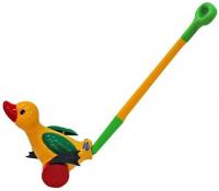 Каталка "Утенок" с ручкой