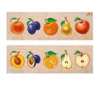 Рамка-вкладыши "Фрукты" с подслоем
